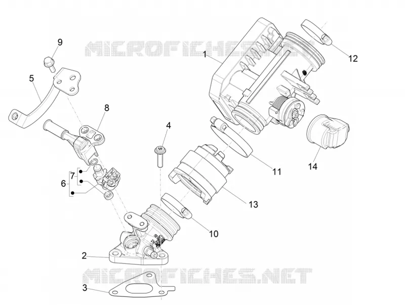 Boitier papillon - Injecteur - Pipe d'admission VESPA VESPA-SCOOTER 150 PRIMAVERA 2020  Primavera 150 Euro 5 ABS