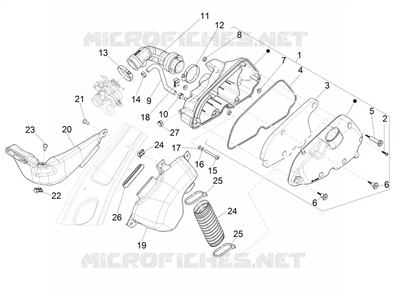 Filtre à air VESPA VESPA-SCOOTER 150 PRIMAVERA 2021  Primavera 150 75° Anniversario Euro 4 / Euro 5