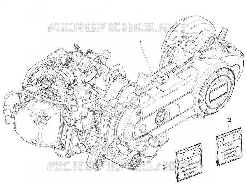 MOTEUR COMPLET VESPA VESPA-SCOOTER 50 PRIMAVERA 2021  Primavera 50 25 km/h Euro 5