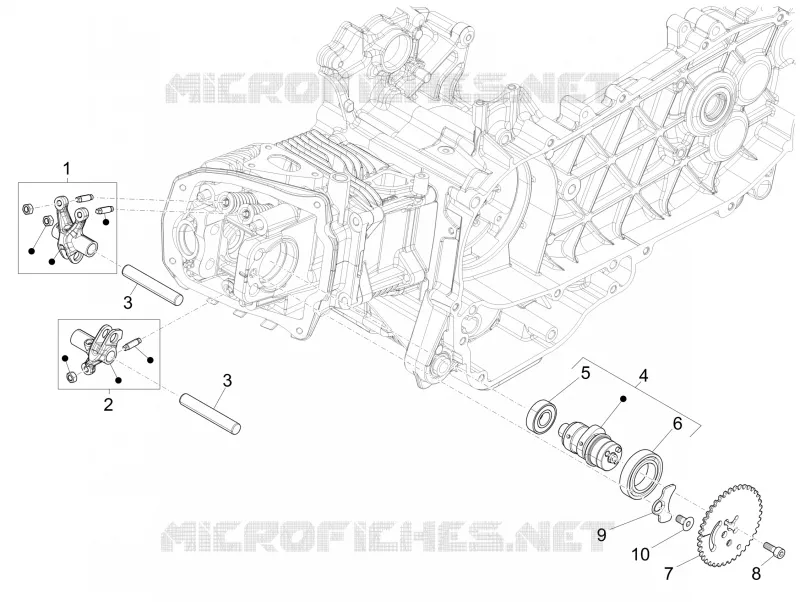 Groupe support balanciers VESPA VESPA-SCOOTER 125 SPRINT 2022  Sprint 125 4T 3V Euro 5