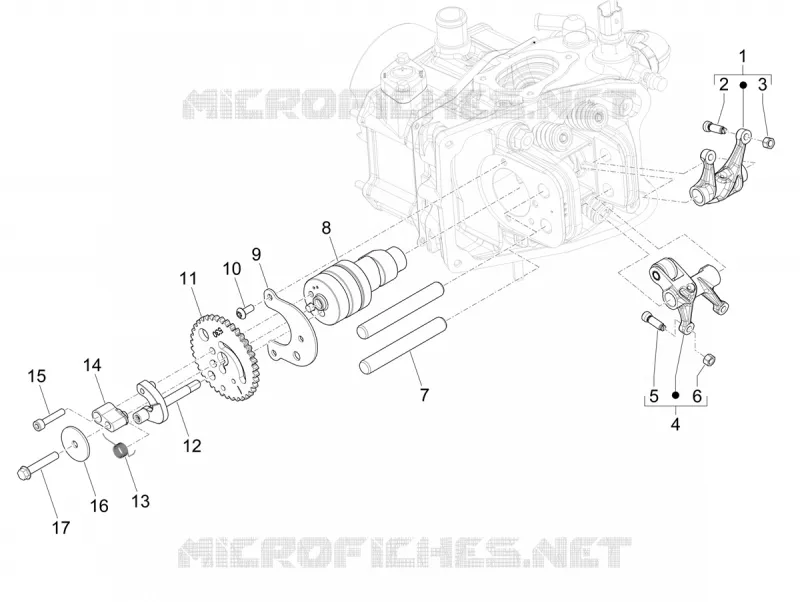 Groupe support balanciers PIAGGIO PIAGGIO-SCOOTER 530 MP3 2022  MP3 530 HPE RST Exclusive E5