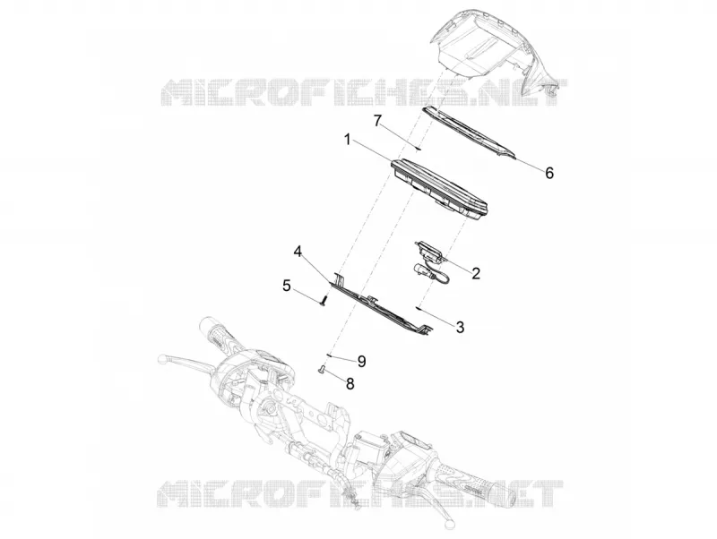 Groupe instruments - Cruscotto PIAGGIO PIAGGIO-SCOOTER 400 BEVERLY 2025  Beverly 400 E5+ Classic - Sport