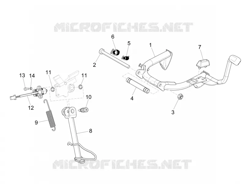 Béquille/s PIAGGIO PIAGGIO-SCOOTER 125 MEDLEY 2024  Medley 125 ABS E5+