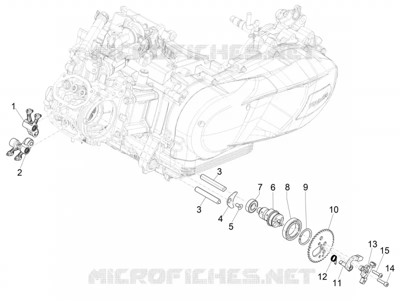 Groupe support balanciers PIAGGIO PIAGGIO-SCOOTER 125 MEDLEY 2024  Medley 125 ABS E5+