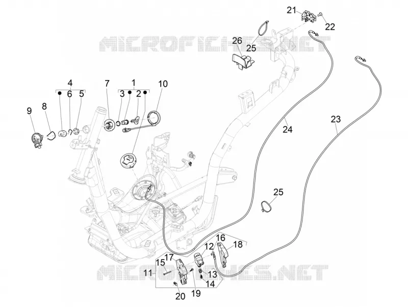 SERRURES PIAGGIO PIAGGIO-SCOOTER 125 MEDLEY 2024  Medley 125 ABS E5+