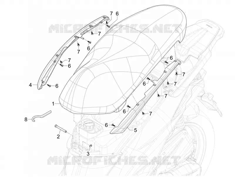 Selle/sieges PIAGGIO PIAGGIO-SCOOTER 125 LIBERTY 2024  Liberty 125 i-get 4T 3V E5+