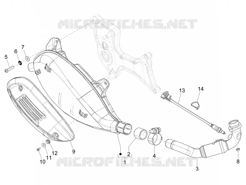 ECHAPPEMENT VESPA VESPA-SCOOTER 300 GTS 2022  Vespa GTS 300 ABS E5 Super - Super Sport - Super Tech