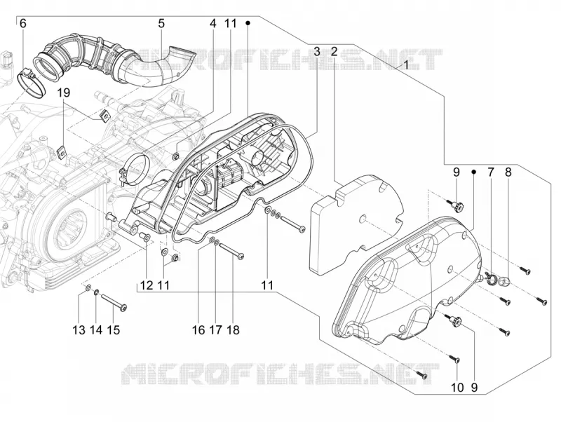 Filtre à air VESPA VESPA-SCOOTER 310 GTS 2025  Vespa GTS 310 E5+ Super Tech