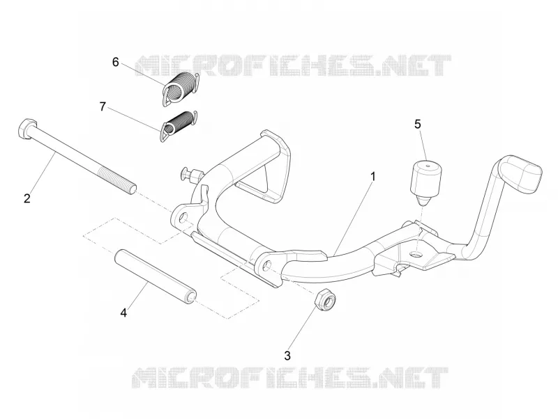 Béquille/s VESPA VESPA-SCOOTER 125 PRIMAVERA 2023  Vespa Primavera 125 4T 3V ie ABS E5 Mickey Mouse