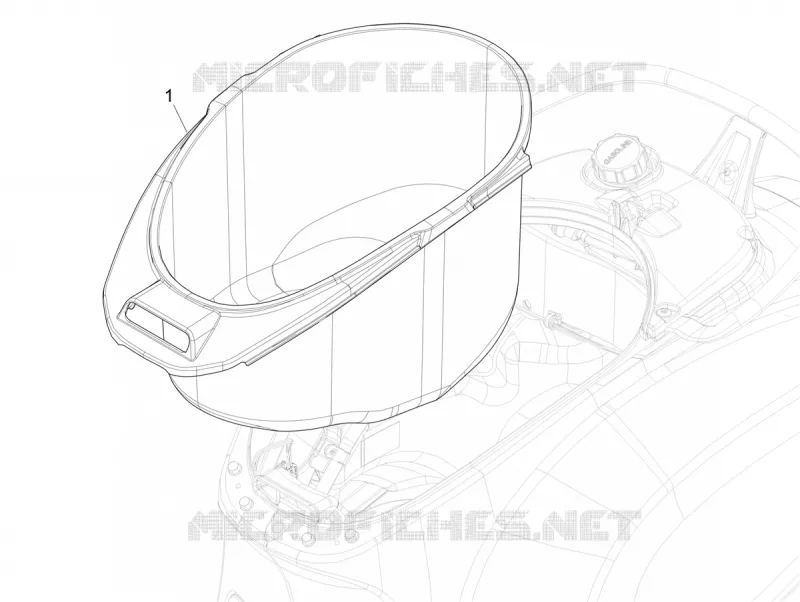 Logement casque - Dessous de selle VESPA VESPA-SCOOTER 125 PRIMAVERA 2024  Vespa Primavera 125 Batik E5+