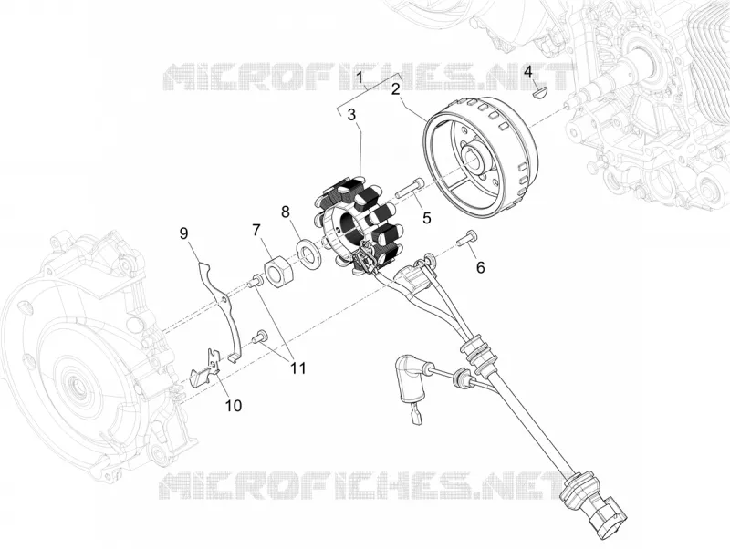 Volant magnétique VESPA VESPA-SCOOTER 125 PRIMAVERA 2024  Vespa Primavera 125 E5+ RED