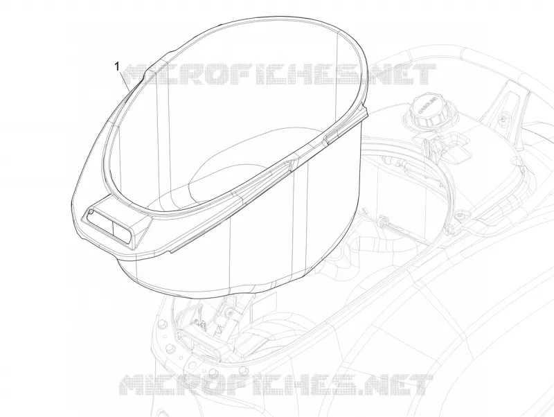 Logement casque - Dessous de selle VESPA VESPA-SCOOTER 125 PRIMAVERA 2024  Vespa Primavera 125 TECH E5+