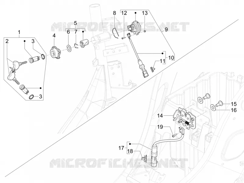 SERRURES VESPA VESPA-SCOOTER ELECTRIC PRIMAVERA 2023  Vespa Primavera Elettrica 45 Km/h
