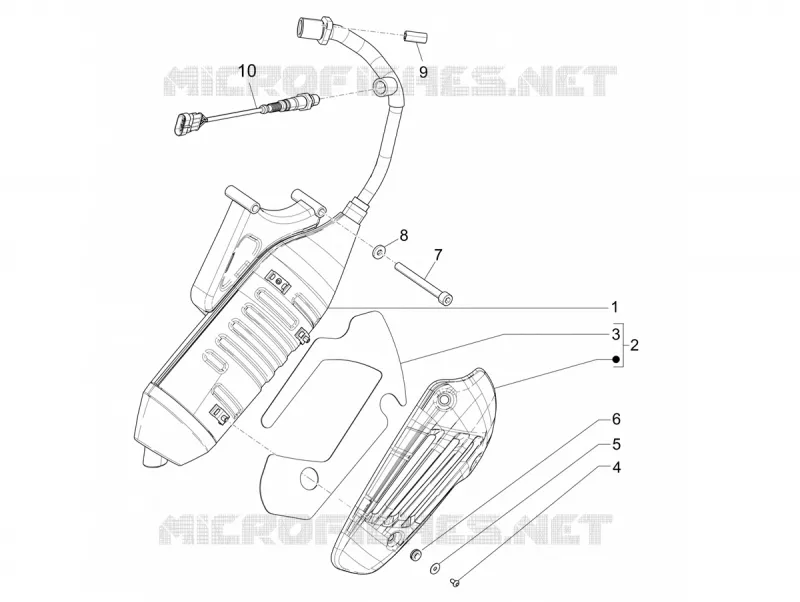 ECHAPPEMENT VESPA VESPA-SCOOTER 50 SPRINT 2023  Vespa Sprint 50 E5 Justin Bieber