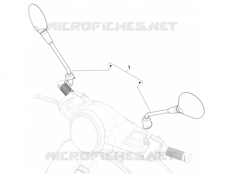RETROVISEURS VESPA VESPA-SCOOTER 125 SPRINT 2024  Vespa Sprint S 125 E5+