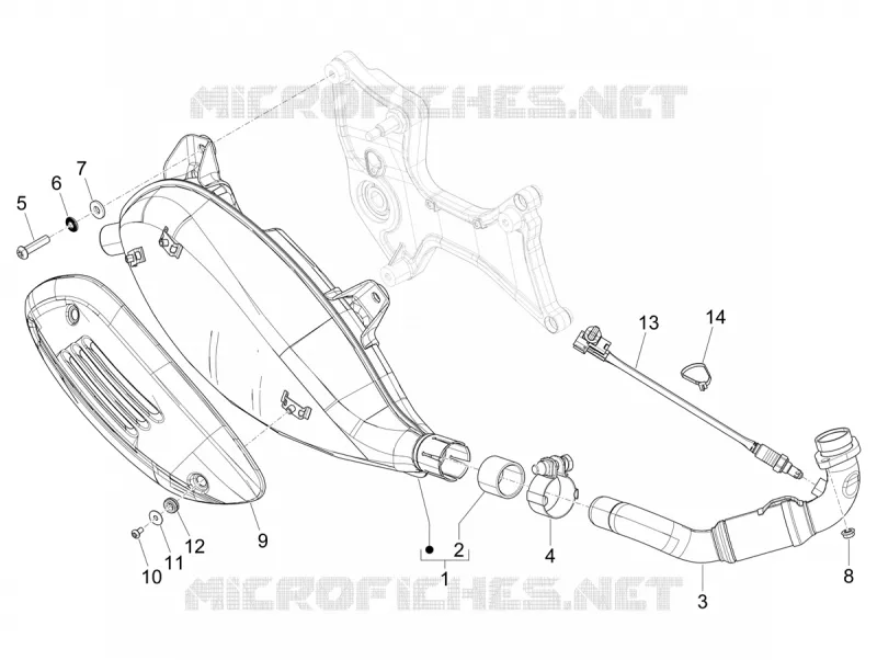 ECHAPPEMENT VESPA VESPA-SCOOTER 300 GTV 2023  Vespa GTV 300 HPE E5 ABS RST
