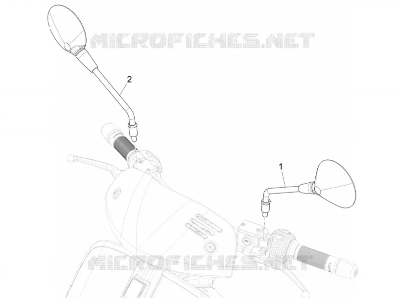 RETROVISEURS VESPA VESPA-SCOOTER 310 GTV 2025  Vespa GTV 310 E5+ ABS ASR