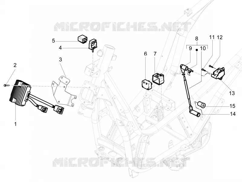 Régulateurs de tension - Centrales electroniques - Bobine H.T. PIAGGIO PIAGGIO-SCOOTER 350 BEVERLY 2013  Beverly 4T 4V ie E3 Sport Touring