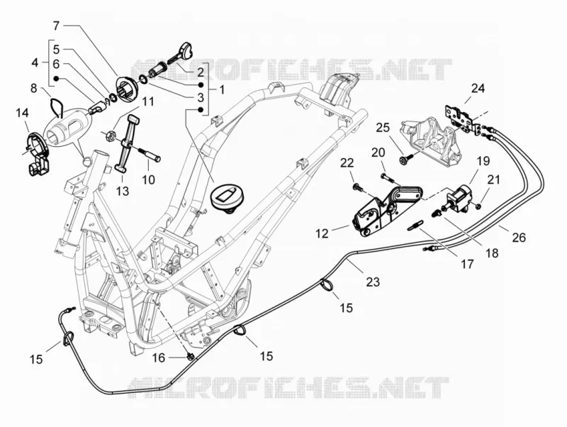 Serrures PIAGGIO PIAGGIO-SCOOTER 350 BEVERLY 2013  Beverly 4T 4V ie E3 Sport Touring
