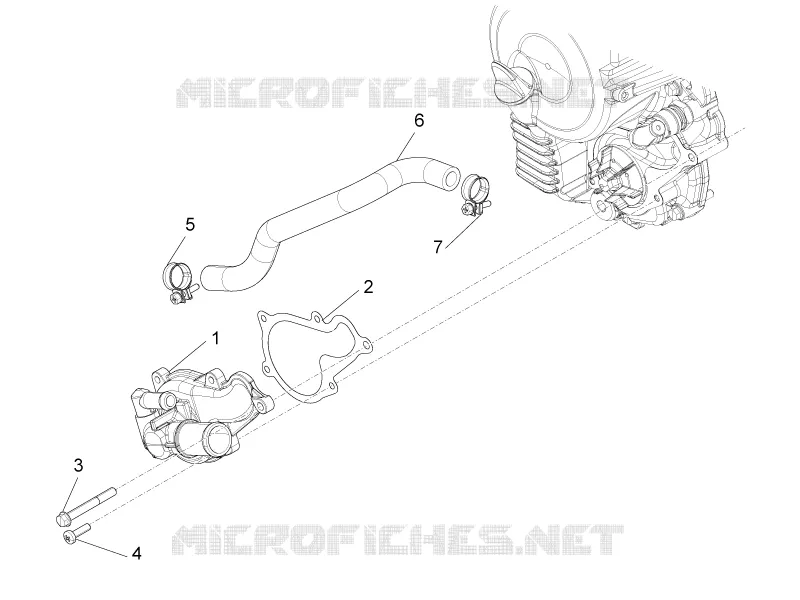 Pompe à eau PIAGGIO PIAGGIO-SCOOTER 350 BV 2013  BV 4T 4V ie E3