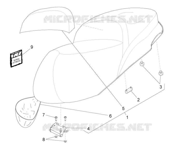 Selle/sieges PIAGGIO PIAGGIO-SCOOTER 350 BV 2013  BV 4T 4V ie E3
