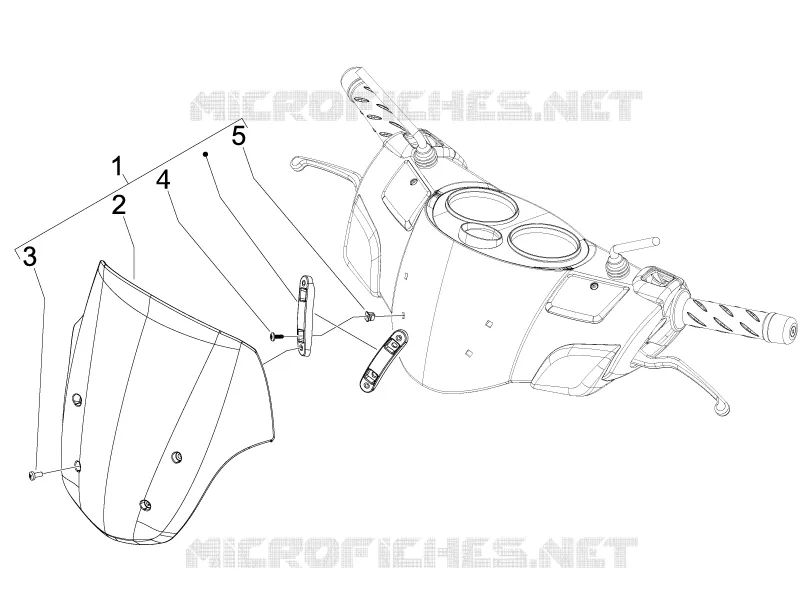 Pare-brise - Glaces PIAGGIO PIAGGIO-SCOOTER 125 CARNABY 2007  Carnaby 4T E3