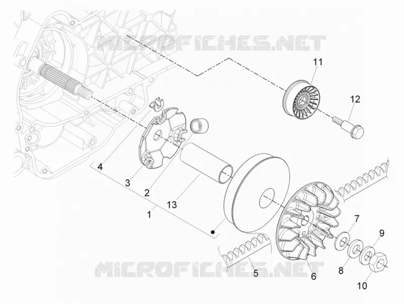 Couvertures laterales - Spoiler PIAGGIO PIAGGIO-SCOOTER 300 CARNABY 2009  Carnaby 4T ie Cruiser
