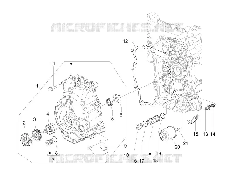 Eclairages avant - Clignotants PIAGGIO PIAGGIO-SCOOTER 300 CARNABY 2010  Carnaby 4T ie Cruiser