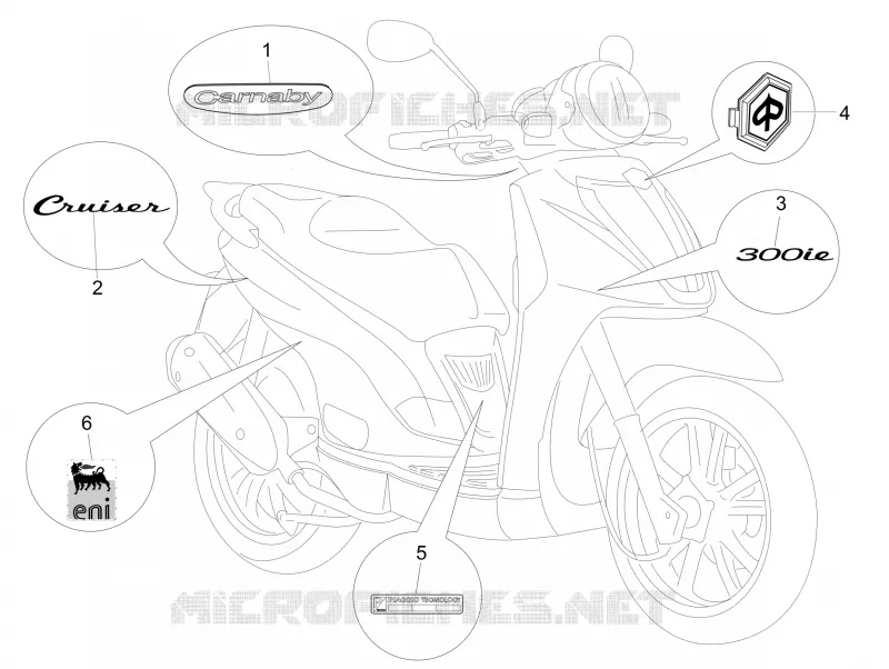 Pompe à huile PIAGGIO PIAGGIO-SCOOTER 300 CARNABY 2009  Carnaby 4T ie Cruiser
