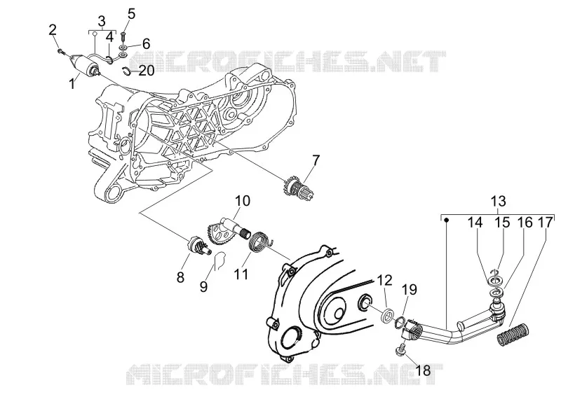 Démarrage - Démarrage électrique PIAGGIO PIAGGIO-SCOOTER 100 FLY 2014  Fly 4T