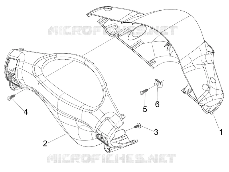 Couvertures guidon PIAGGIO PIAGGIO-SCOOTER 125 FLY 2009  Fly 4T E3