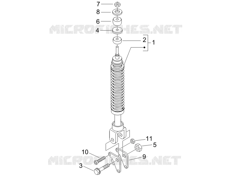 Suspension arrière - Amortisseur/s PIAGGIO PIAGGIO-SCOOTER 150 FLY 2006  Fly 4T
