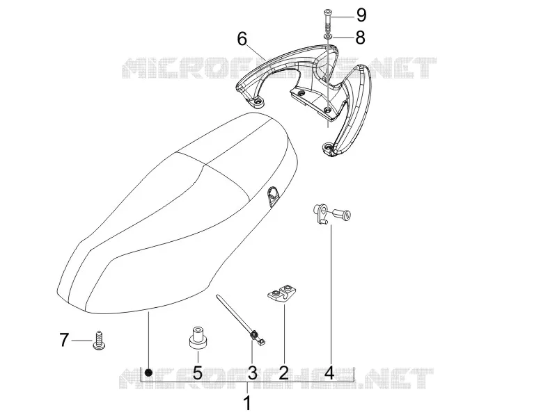 Selle/sieges PIAGGIO PIAGGIO-SCOOTER 50 FLY 2010  Fly 4T (25-30Km/h)