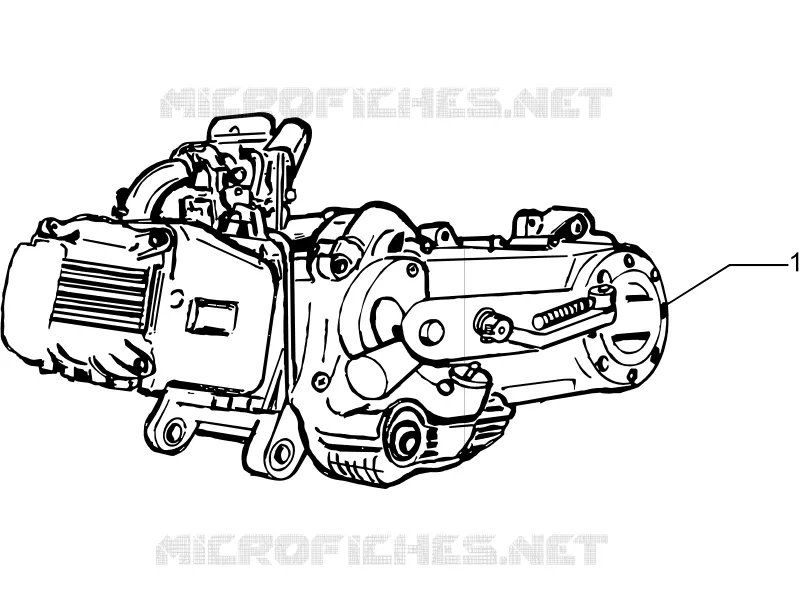 Moteur complet PIAGGIO PIAGGIO-SCOOTER 50 FLY 2006  Fly 4T 2V