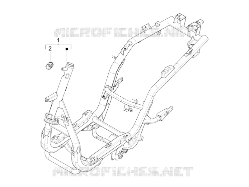 Châssis/coque PIAGGIO PIAGGIO-SCOOTER 50 FLY 2012  Fly 4T 2V 25-30Km/h