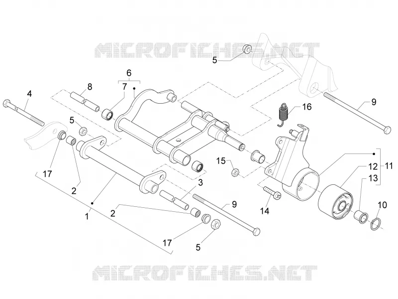 Bras oscillant PIAGGIO PIAGGIO-SCOOTER 50 FLY 2013  Fly 4T 4V