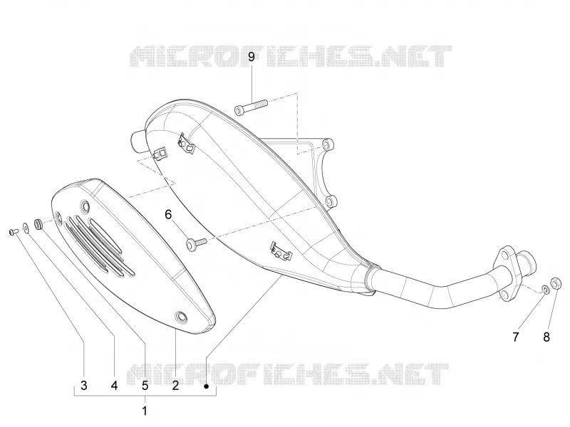 Silencieux PIAGGIO PIAGGIO-SCOOTER 50 FLY 2013  Fly 4T 4V