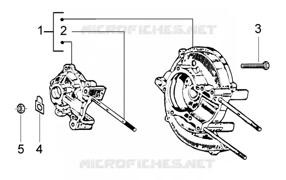 Crankase, assy. PIAGGIO PIAGGIO-SCOOTER 50 CIAO Before 200  Ciao