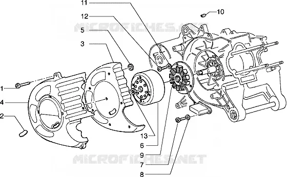 Volant magnetique PIAGGIO PIAGGIO-SCOOTER 125 HEXAGON Other year  Hexagon