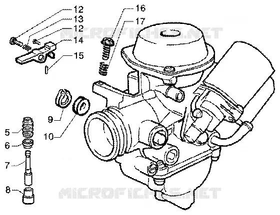 Carburateur PIAGGIO PIAGGIO-SCOOTER 125 SUPER-HEXAGON Other year  Super Hexagon GTX