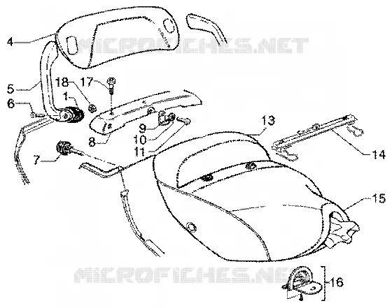 Selle PIAGGIO PIAGGIO-SCOOTER 125 SUPER-HEXAGON Other year  Super Hexagon GTX