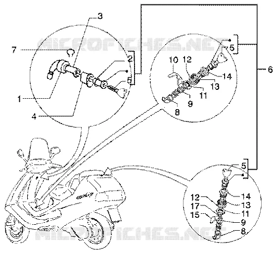 Serrures PIAGGIO PIAGGIO-SCOOTER 125 SUPER-HEXAGON Other year  Super Hexagon GTX