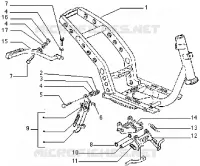 Châssis-Bequille Chassis 50 gilera-piaggio-vespa TYPHOON Other year 5