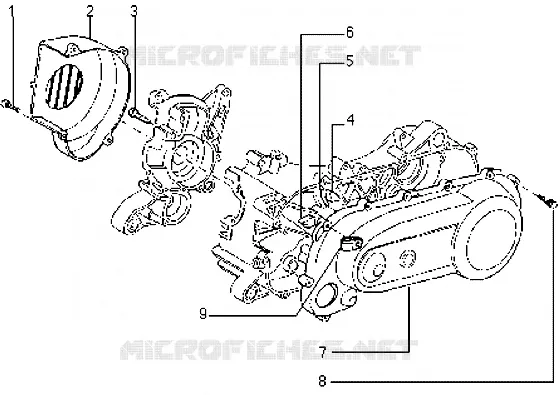 Couvercle d'embrayage-Couvercle limaçon PIAGGIO PIAGGIO-SCOOTER 50 TYPHOON Other year  Typhoon