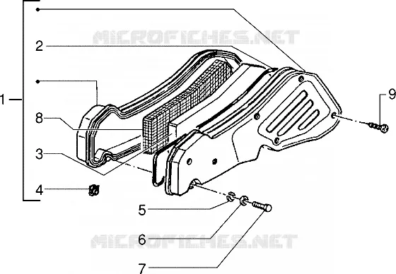 Filtre a air PIAGGIO PIAGGIO-SCOOTER 95 ZIP Other year  Zip