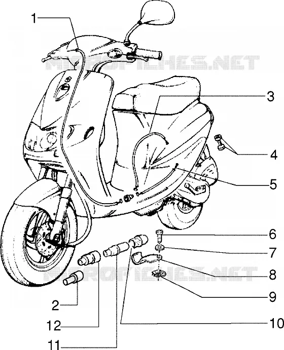 Transmissions PIAGGIO PIAGGIO-SCOOTER 50 ZIP Before 200  Zip Fast Rider RST