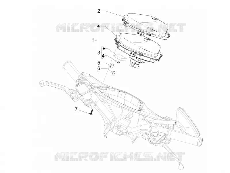 Groupe instruments - Cruscotto PIAGGIO PIAGGIO-SCOOTER 100 LIBERTY 2014  Liberty 4T