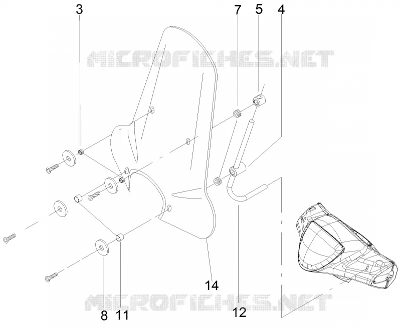 Pare-brise - Glaces PIAGGIO PIAGGIO-SCOOTER 125 LIBERTY 2009  Liberty 4T 2V E3