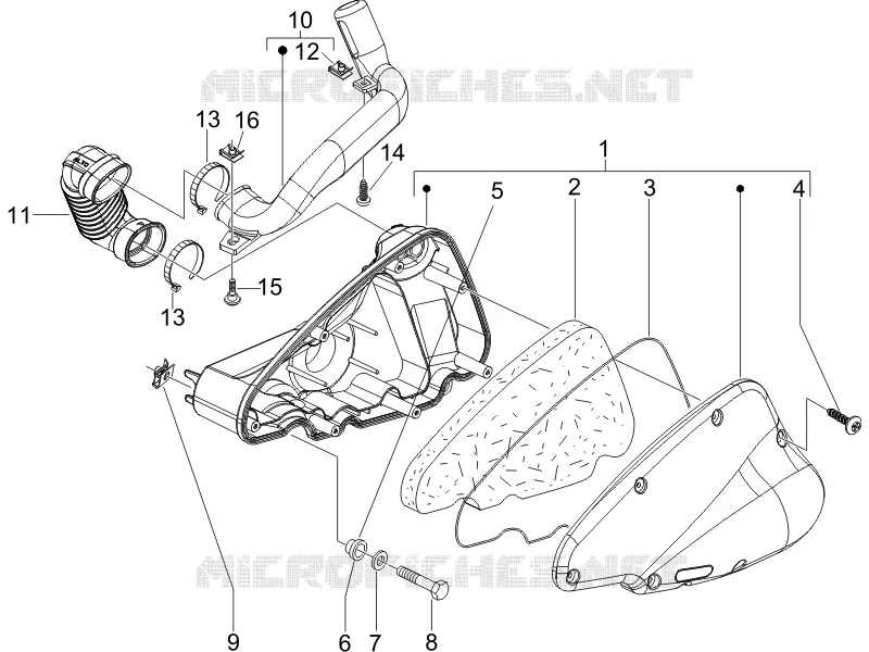 Filtre à air PIAGGIO PIAGGIO-SCOOTER 125 LIBERTY 2012  Liberty 4T 2V ie PTT