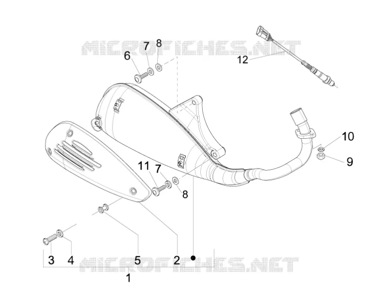 Silencieux PIAGGIO PIAGGIO-SCOOTER 125 LIBERTY 2012  Liberty 4T 2V ie PTT